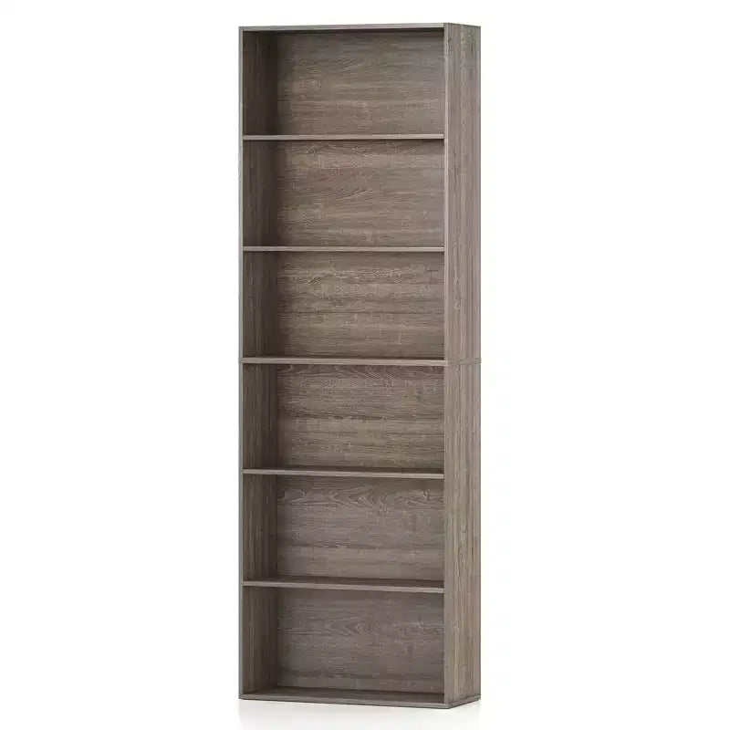 Costway 2PCS 6-Tier Bookshelf w/Open Shelves Anti-Tipping Kits for Living Room Bedroom