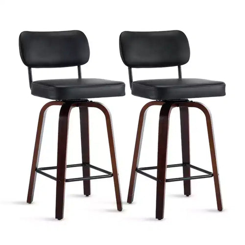 360 Swivel Counter Height Bar Stools Set of 2