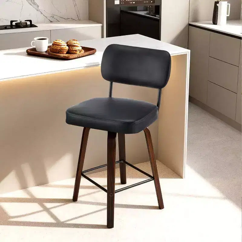 360 Swivel Counter Height Bar Stools Set of 2