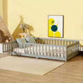 MAYEERTY King Bed Frame Noise-Free Design No Box Spring Needed Heavy-Duty Metal