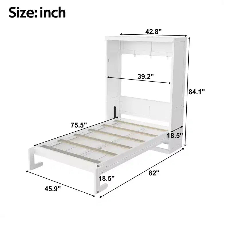 Luxystar Modern Folding Murphy Bed for Apartment, Living Room and Guest Room