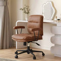 GDFStudio Irene Modern 360 Swivel Adjustable Height 90 to135 Inclined Faux Leather Upholstered Office Chair