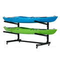 Freestanding Kayak Storage Rack with Wheels, Adjustable Kayak Racks for Garage and Outdoor, Kayak Stands for Canoes, Kayaks, SUP and Surfboards