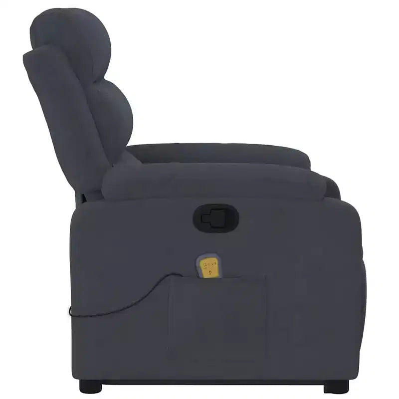 vidaXL Stand Up Massage Recliner Chair Dark gray