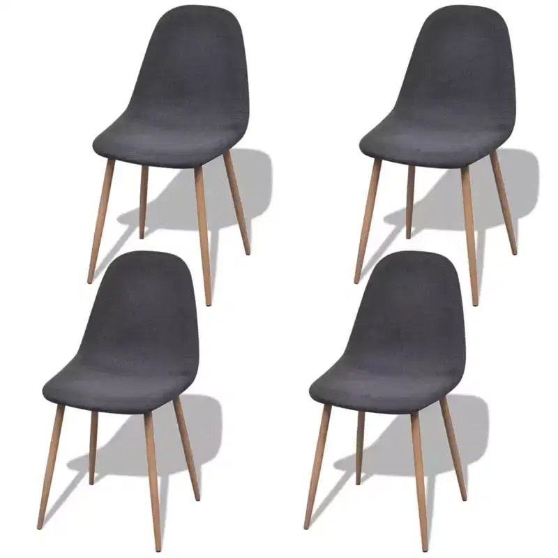 vidaXL Chair Grey Fabric